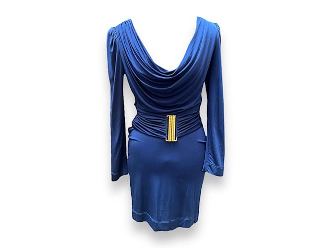 ROBERTO CAVALLI Dresses S  Blue Cotton  ref.1034954