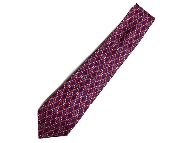 Hermès silk tie bordeaux