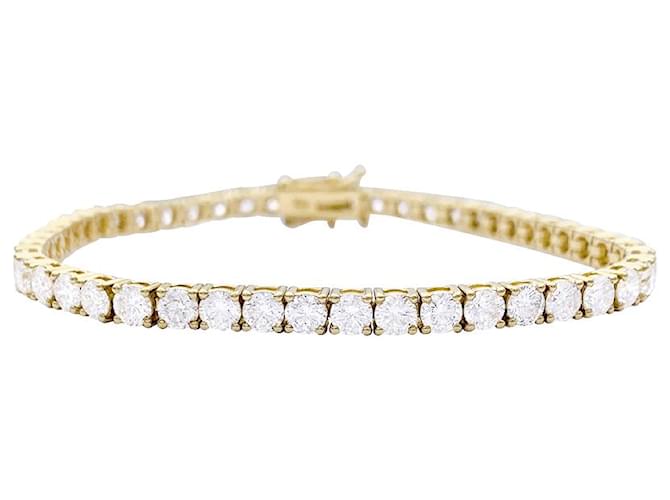 inconnue Yellow gold diamond line bracelet.  ref.1035002