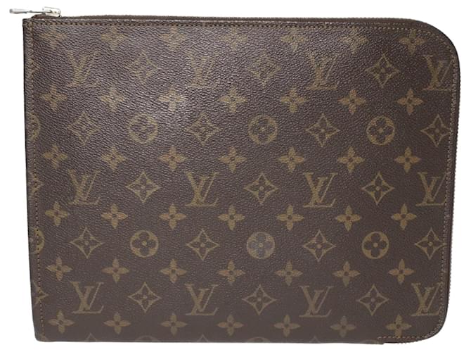 Louis Vuitton Monogram Porte-Document Holder GM - Brown Portfolios