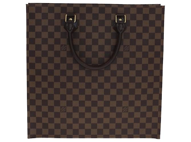 Louis Vuitton Brown Damier Ebene Venice Sac Plat GM Bag Cloth ref