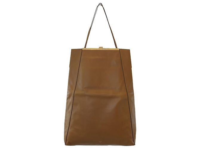 Céline Cabas Cabas Marron à Fermoir