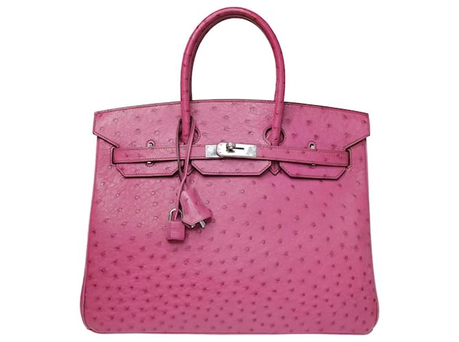 Birkin 30 Ostrich Fuchsia