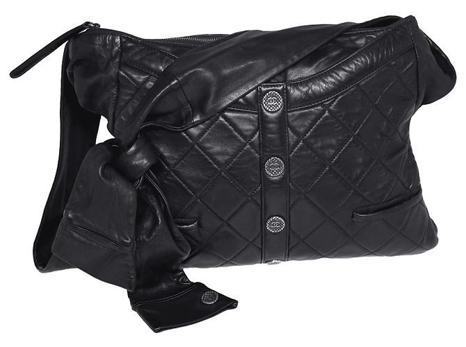 Girl Bolso Chanel Niña Acolchado Negro