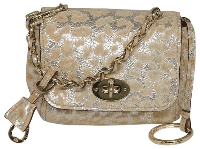 Mulberry Gold Micro Lily Pouch Golden Cloth  ref.1035562