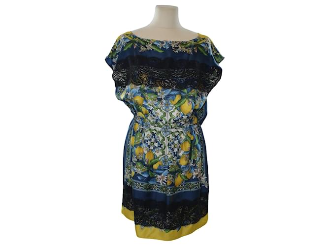 Womens Dolce & Gabbana multi Majolica Mini Dress