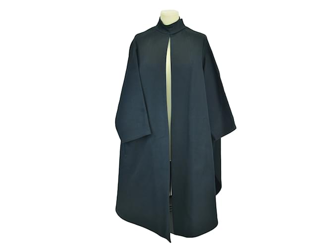 Christian Dior Navy Blue Oversized Riding Coat Cotton  ref.1035718