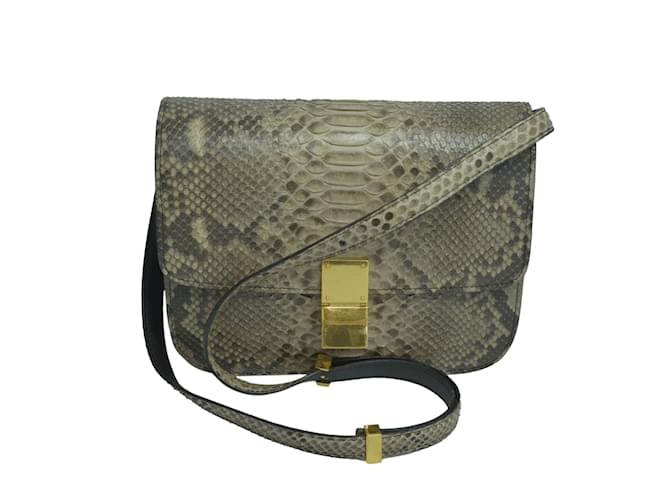 C line Sac moyen classique en python bicolore Cuirs exotiques ref