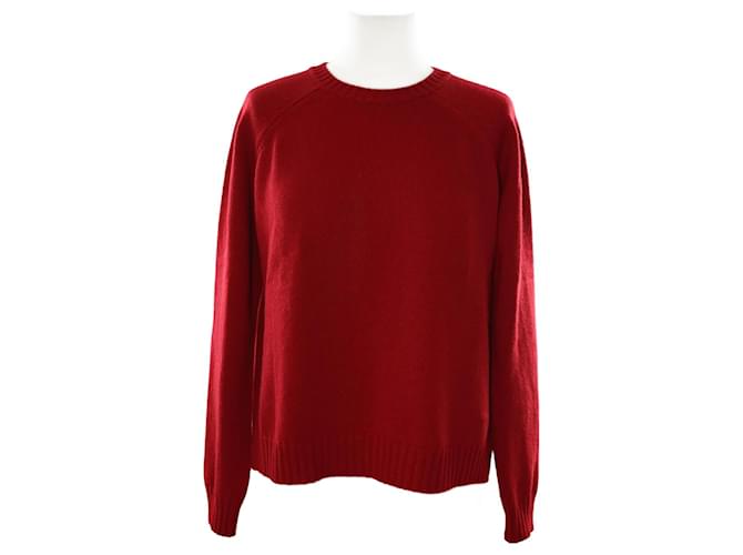 Valentino Red Knitted Sweater Cashmere  ref.1035846