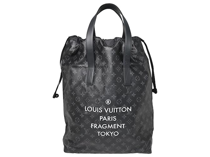 Louis Vuitton Black x Fragment Monogram Eclipse Tote Bag Leather  ref.1035976 - Joli Closet
