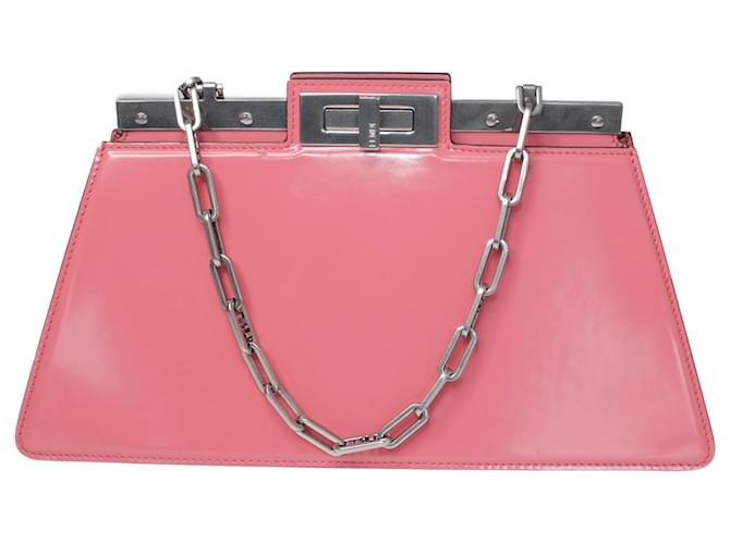 Fendi Pink Peekaboo Cut Bag Leather  ref.1036199