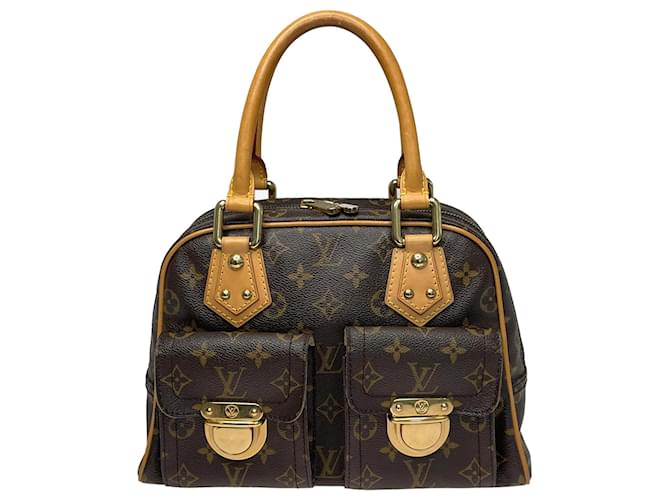 Louis Vuitton Monogram Manhattan PM Bag Camel Leather ref.1036206 - Joli  Closet