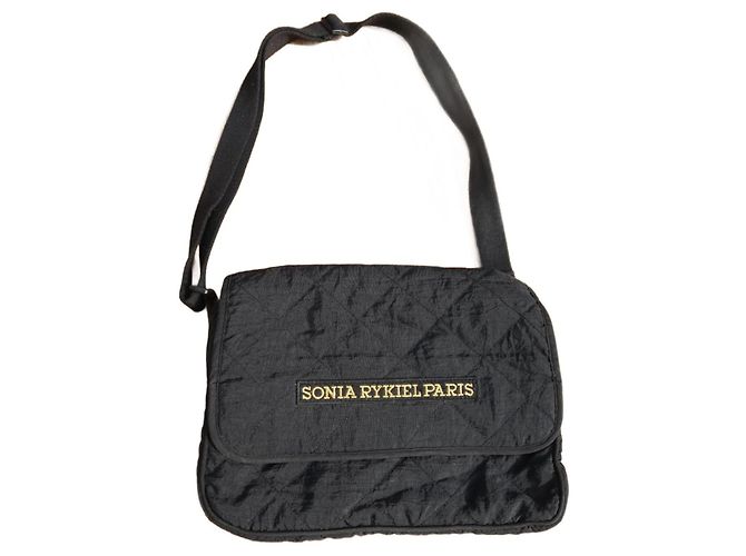 Bolsa Sonia Rykiel em tecido acolchoado preto