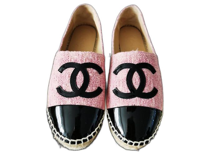 Chanel Tweed Espadrilles Pink