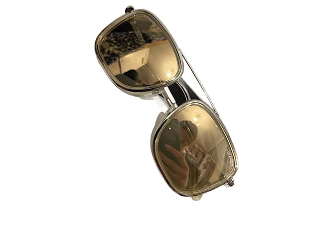 CHANEL Sonnenbrille Golden Metall  ref.1036615