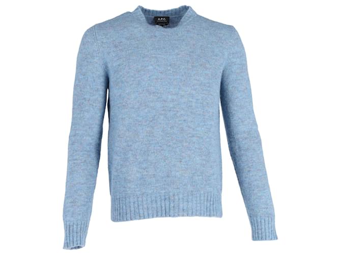 Apc a.P.C. Alpaca-Blend Lucas Sweater in Blue Wool  ref.1036743
