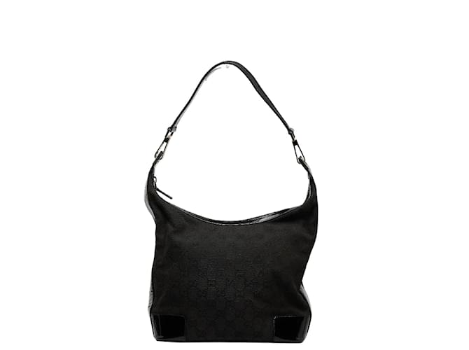Gucci GG Canvas Shoulder Bag 001 4204 Black Cloth  ref.1036779