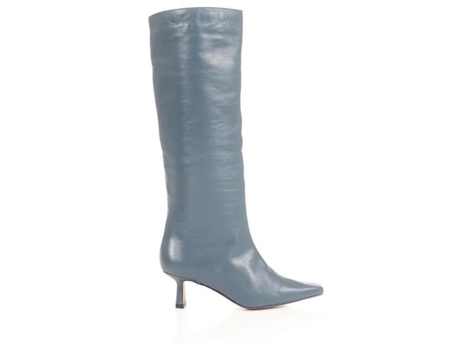 Autre Marque Boots Blue Leather  ref.1037084