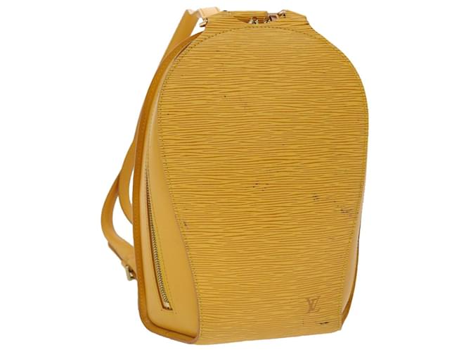LOUIS VUITTON Epi Mabillon Backpack Yellow M52239 LV Auth 41583 Leather  ref.1037283