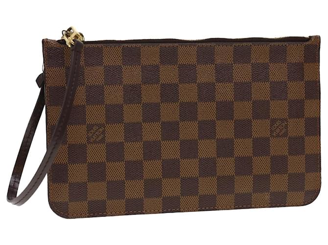 LOUIS VUITTON Pochette Damier Azur Clutch Crossbody Bag from