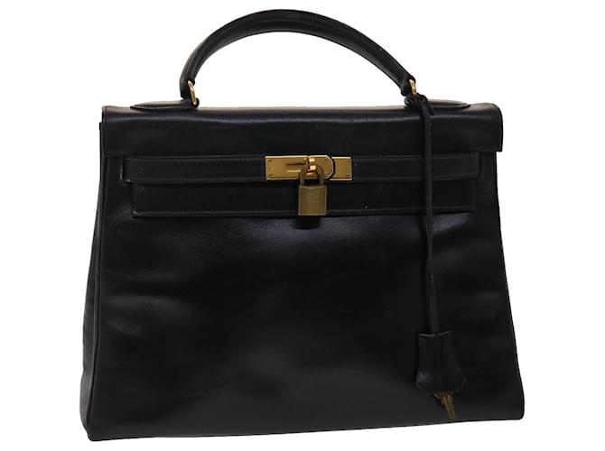 Hermès hermes kelly 32 Hand Bag Leather Black Auth ni110a  ref.1037346