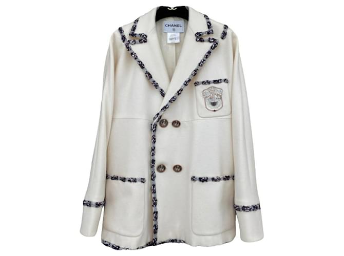 Chanel Parade jacket Eggshell Wool  ref.1038016
