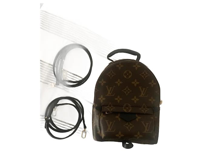 Louis Vuitton Mini Palm Springs x 2 backpack bag straps