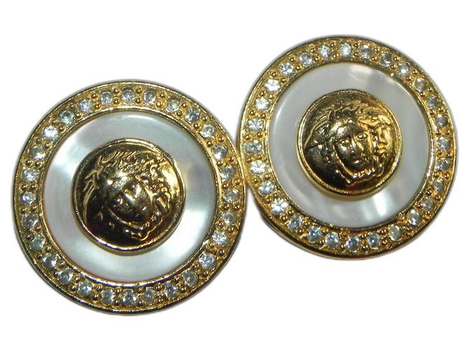 Boucles d'oreilles clips Gianni Versace Doré
