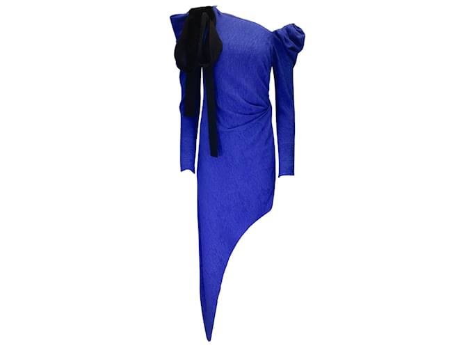 Autre Marque Hellessy Royal Blue Loulou Asymmetrical Dress Viscose  ref.1038077