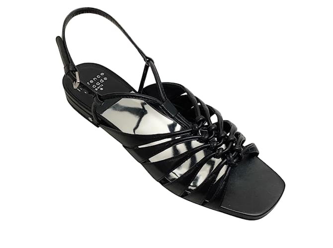 Laurence Dacade Black Leather Blaise Strappy Flat Sandals  ref.1038081