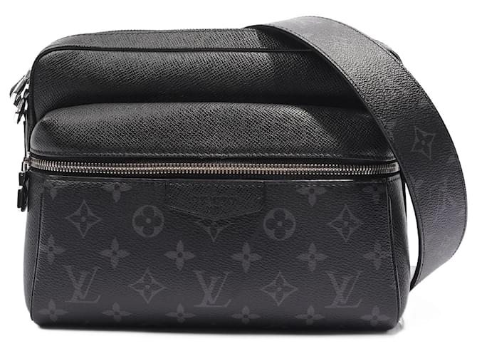 Louis Vuitton Black Taiga Leather and Monogram Eclipse Canvas Outdoor  Messenger Bag Louis Vuitton