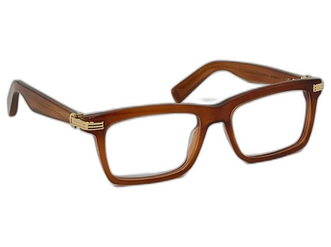 Cartier Contemporary line CT model eyeglasses0420O Light brown Acetate  ref.1038145