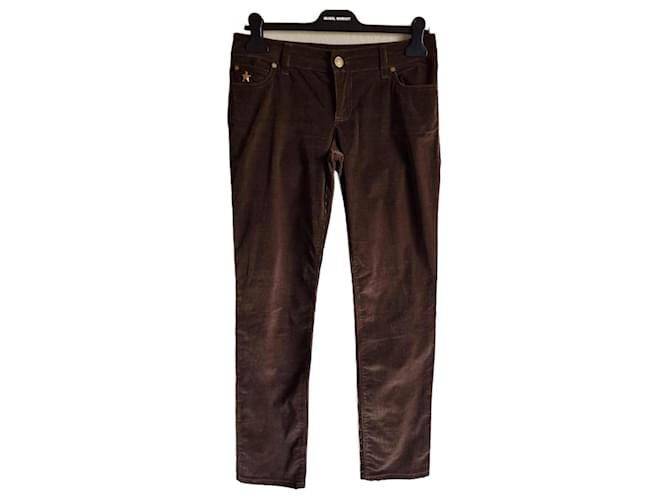 Gucci Velvet pants Brown  ref.1038149