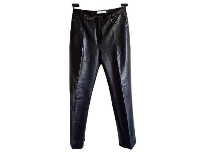 Prada Lederhose Schwarz