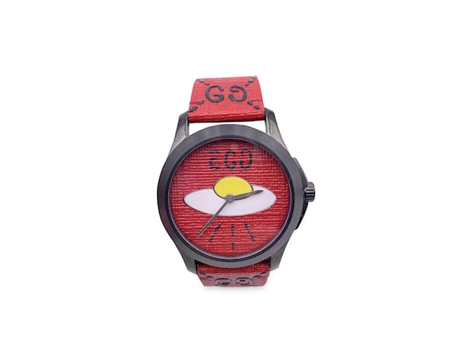 Gucci Red Ufo Egg G-Timeless 126.4 Unisex Ghost Watch Steel ref.1038162 -  Joli Closet