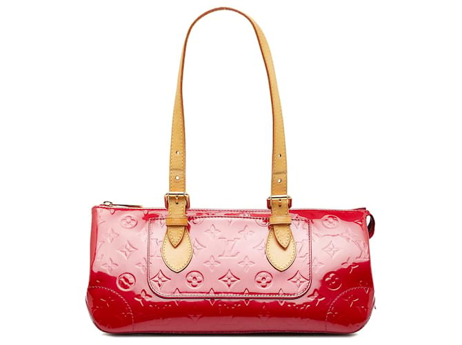 Louis Vuitton - Red Patent Leather Monogram Embossed Vernis Rosewood –  Current Boutique
