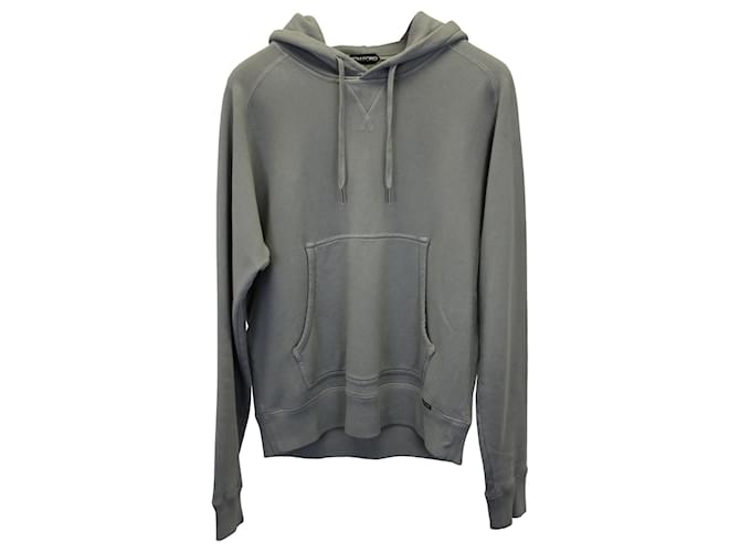 Tom Ford Pullover hoodie in Grey Cotton  ref.1038624