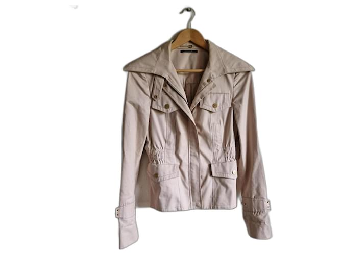 Gucci Classic jacket Beige Cotton  ref.1038782