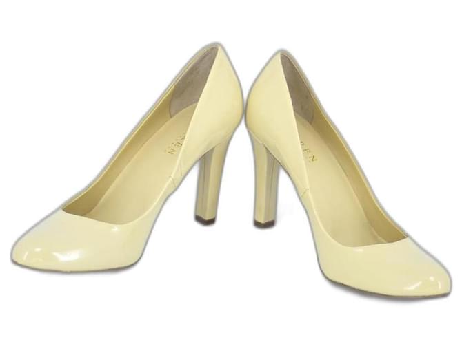 Ralph Lauren #classic #stiletto #heels #lauren ralp lauren Brown Beige Cream Cognac Coral Bronze Leather  ref.1038940