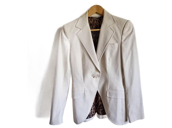 Dolce & Gabbana Cotton Jacket Beige