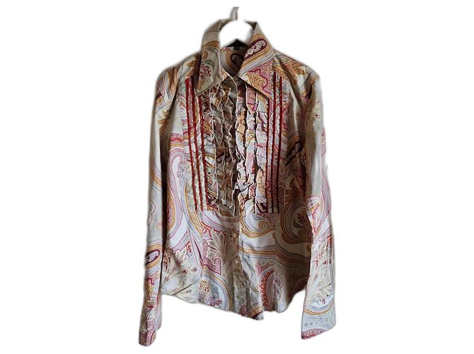 Camicetta Etro in cotone beige