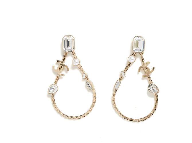 2022 Chanel Earrings studs Golden Loop Metal  ref.1039028
