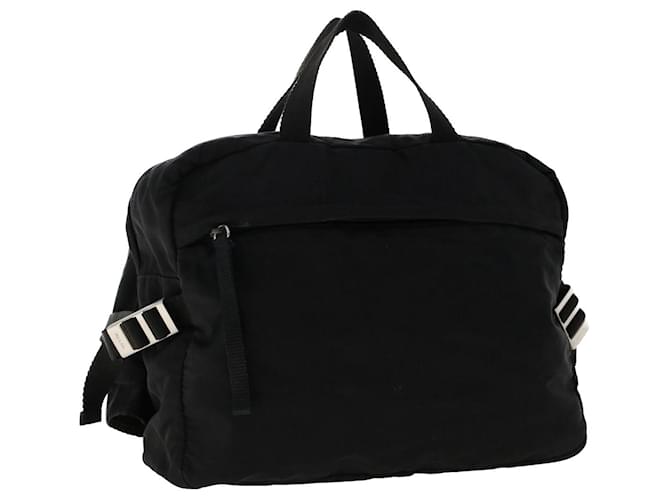 PRADA Waist bag Nylon Black Auth 50758  ref.1039083