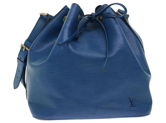 LOUIS VUITTON Epi Petit Noe Shoulder Bag Blue M44105 LV Auth 50935 Leather  ref.1039093