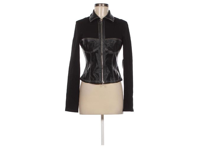 Staud Black Vegan Leather Jacket