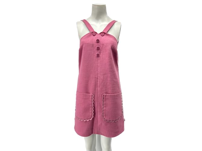 TARA JARMON  Dresses T.fr 36 cotton Pink  ref.1039458