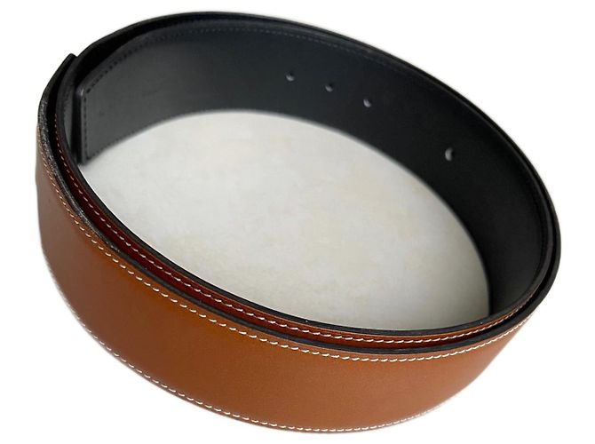 Constance Hermès Ledergürtel Camel Größe 95 Kamel