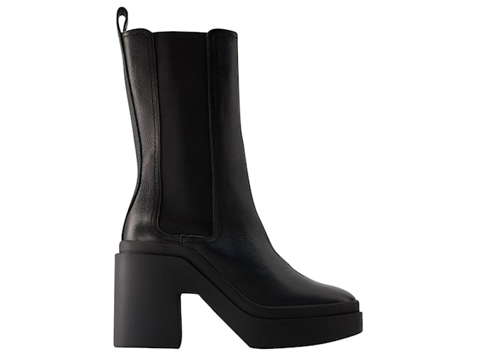 Robert Clergerie Nolan1Ankle Boots - Clergerie - Leather - Black  ref.1039699