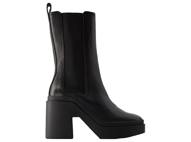 Robert Clergerie Nolan1Ankle Boots - Clergerie - Leather - Black  ref.1039705