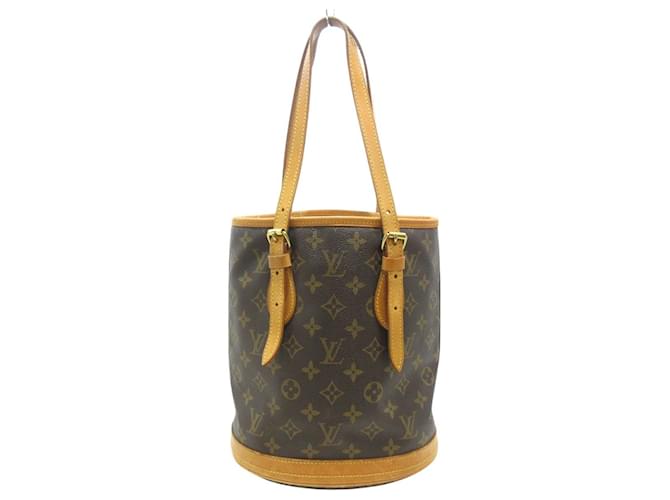 Louis Vuitton Bucket Brown Cloth  ref.1039922